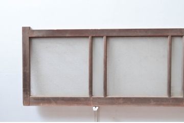 アンティーク建具　どこか懐かしい雰囲気を醸し出す明り取り2枚セット(明かり取り、ガラス欄間)(R-081718)