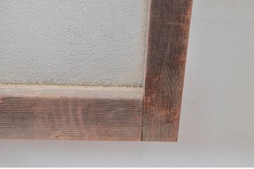 アンティーク建具　どこか懐かしい雰囲気を醸し出す明り取り2枚セット(明かり取り、ガラス欄間)(R-081718)