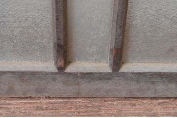 アンティーク建具　どこか懐かしい雰囲気を醸し出す明り取り2枚セット(明かり取り、ガラス欄間)(R-081718)