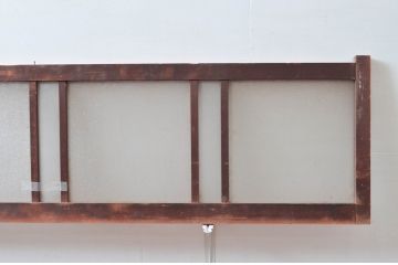 アンティーク建具　どこか懐かしい雰囲気を醸し出す明り取り2枚セット(明かり取り、ガラス欄間)(R-081718)