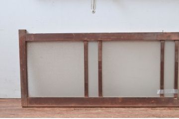 アンティーク建具　どこか懐かしい雰囲気を醸し出す明り取り2枚セット(明かり取り、ガラス欄間)(R-081718)