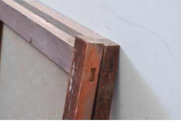 アンティーク建具　どこか懐かしい雰囲気を醸し出す明り取り2枚セット(明かり取り、ガラス欄間)(R-081718)