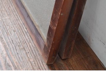 アンティーク建具　どこか懐かしい雰囲気を醸し出す明り取り2枚セット(明かり取り、ガラス欄間)(R-081718)