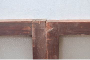 アンティーク建具　経年変化による風合いが味わい深い明かり取り2枚セット(明り取り、ガラス欄間)(R-081719)