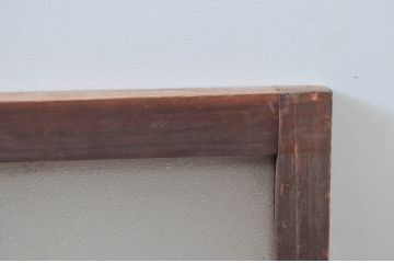 アンティーク建具　経年変化による風合いが味わい深い明かり取り2枚セット(明り取り、ガラス欄間)(R-081719)