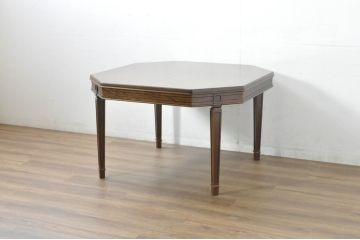 中古　美品　maruni(マルニ木工)　地中海ロイヤルシリーズ(ROYAL)　シックな佇まいが魅力的なパーティテーブル(ダイニングテーブル、4人掛け、食卓)(定価約24万円)(R-081720)