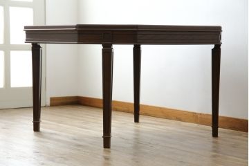 中古　美品　maruni(マルニ木工)　地中海ロイヤルシリーズ(ROYAL)　シックな佇まいが魅力的なパーティテーブル(ダイニングテーブル、4人掛け、食卓)(定価約24万円)(R-081720)