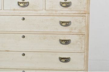 中古　伝統工芸士　田澤謙介作　品のある佇まいが魅力的な加茂総桐箪笥(総桐たんす、四方丸、大丸、衣装箪笥、着物箪笥、和タンス、引き出し、バラ売り可能)(定価約190万円)(R-081721)