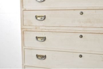 中古　伝統工芸士　田澤謙介作　品のある佇まいが魅力的な加茂総桐箪笥(総桐たんす、四方丸、大丸、衣装箪笥、着物箪笥、和タンス、引き出し、バラ売り可能)(定価約190万円)(R-081721)