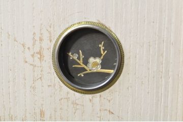 中古　伝統工芸士　田澤謙介作　品のある佇まいが魅力的な加茂総桐箪笥ローボード(総桐たんす、四方丸、大丸、和タンス、収納棚、戸棚、テレビボード、テレビ台)(R-081722)