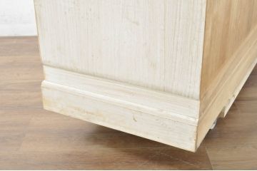 中古　伝統工芸士　田澤謙介作　品のある佇まいが魅力的な加茂総桐箪笥ローチェスト(総桐たんす、四方丸、大丸、和タンス、サイドチェスト、テレビボード、テレビ台)(R-081724)