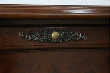 和製ビンテージ　美品!!　maruni(マルニ木工)　希少な廃番品!!　オールドマルニ　ベルサイユシリーズ　クラシカルな雰囲気が素敵なライティングビューロー　(R-081734)