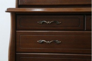 和製ビンテージ　美品!!　maruni(マルニ木工)　希少な廃番品!!　オールドマルニ　ベルサイユシリーズ　クラシカルな雰囲気が素敵なライティングビューロー　(R-081734)