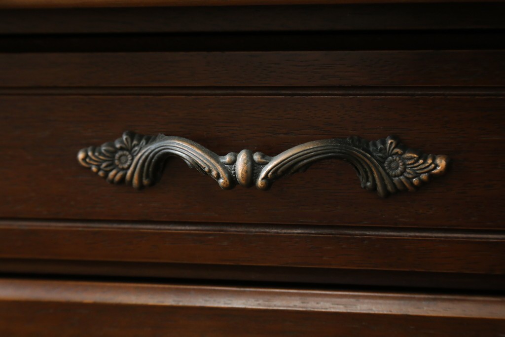 和製ビンテージ　美品!!　maruni(マルニ木工)　希少な廃番品!!　オールドマルニ　ベルサイユシリーズ　クラシカルな雰囲気が素敵なライティングビューロー　(R-081734)