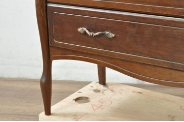 和製ビンテージ　美品!!　maruni(マルニ木工)　希少な廃番品!!　オールドマルニ　ベルサイユシリーズ　クラシカルな雰囲気が素敵なライティングビューロー(ワークデスク、在宅ワーク、在宅用、簿記机、ヴィンテージ)(R-081734)