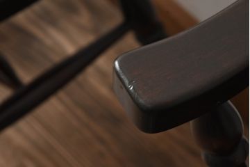 和製ビンテージ　松本民芸家具　#91型　落ち着きのある大人カフェ風インテリアが叶うキャプテンチェア3脚セット(アームチェア、板座チェア、ダイニングチェア、椅子、イス、ヴィンテージ、バラ売り可能)(定価3脚で約39万円)(R-081735)