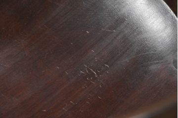 和製ビンテージ　松本民芸家具　#91型　落ち着きのある大人カフェ風インテリアが叶うキャプテンチェア3脚セット(アームチェア、板座チェア、ダイニングチェア、椅子、イス、ヴィンテージ、バラ売り可能)(定価3脚で約39万円)(R-081735)