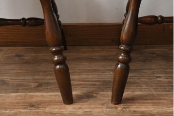 和製ビンテージ　松本民芸家具　#91型　落ち着きのある大人カフェ風インテリアが叶うキャプテンチェア3脚セット(アームチェア、板座チェア、ダイニングチェア、椅子、イス、ヴィンテージ、バラ売り可能)(定価3脚で約39万円)(R-081735)