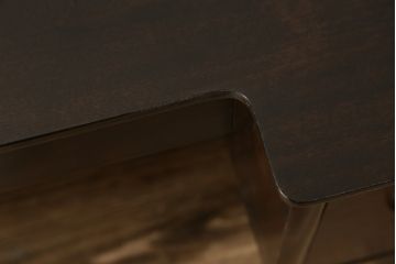中古　松本民芸家具　ドレッサーリメイク　和洋どちらの空間にも馴染むサイドテーブル(コンソールテーブル、コンソールデスク、ワークデスク、両袖机、在宅用、在宅ワーク用)(R-081740)