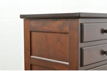 中古　超美品!!　松本民芸家具　特注　サイズ感が良くすっきりとしたデザインの整理タンス(洋服タンス、収納箪笥、サイドチェスト、引き出し)(定価約45万円)(R-081741)