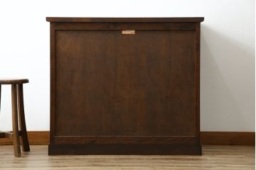 中古　超美品!!　松本民芸家具　特注　サイズ感が良くすっきりとしたデザインの整理タンス(洋服タンス、収納箪笥、サイドチェスト、引き出し)(定価約45万円)(R-081741)