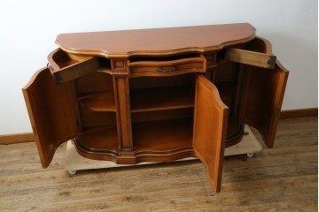 イタリアアンティーク　Galimberti Nino(ガリンベルティ・ニーノ)　高級品!!　凝ったつくり込みの象嵌入りサイドボード　(R-081747)