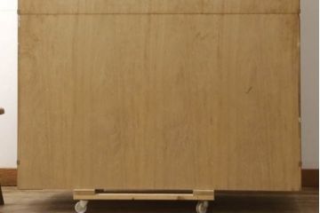 中古　美品　大阪泉州桐箪笥　特注　汚れが付きにくいメラミン化粧板を使った総桐箪笥・下段(総桐たんす、胴丸、和たんす、和タンス、衣装箪笥、収納箪笥、チェスト、サイドチェスト)(R-081759)