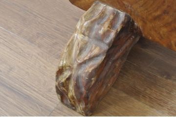 和製ビンテージ　野性味あふれる虎が彫刻された一枚板の衝立(トラ、衝立て、つい立て、衝い立て、パーテーション、間仕切り、ヴィンテージ)(R-081771)