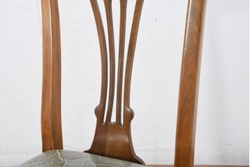 中古　バロッサバレンティ(VARO,S.A. VALENTI)　優雅な曲線美の猫脚と背もたれのデザインがクラシカルな雰囲気を高めるチェア3脚セット(ダイニングチェア、イス、椅子、バラ売り可能)(定価3l脚で約52万円)(R-081776)