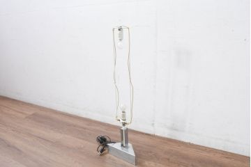 和製ビンテージ　大光電機(DAIKO)　繊細な木製フレームの台形フロアスタンド(ダイコー、行燈、行灯、照明、ヴィンテージ)(R-081778)