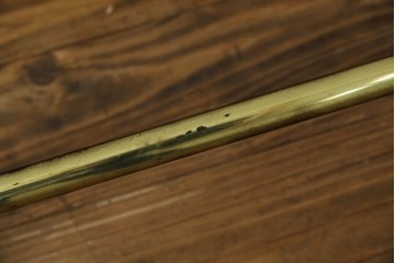 イタリアヴィンテージ　ブラス(真鍮)レッグがおしゃれで品のある伸縮式ハンガーラック　(R-081789)