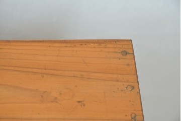 和製アンティーク　美品　引き出し付き　レトロな雰囲気のガラス戸収納棚　(R-081790)