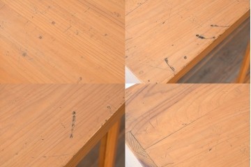 和製アンティーク　美品　引き出し付き　レトロな雰囲気のガラス戸収納棚　(R-081790)