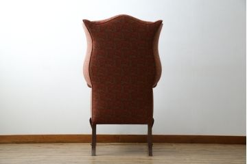 アメリカビンテージ　激レア!!幻の逸品　Ralph Lauren Home(ラルフローレン ホーム)　退色あり　クラシカルな雰囲気漂うウィングバックチェア(ウイングバックチェア、ラウンジチェア、一人掛けチェア、1人掛け、1P、ヴィンテージ)(定価約130万円)(R-081797)