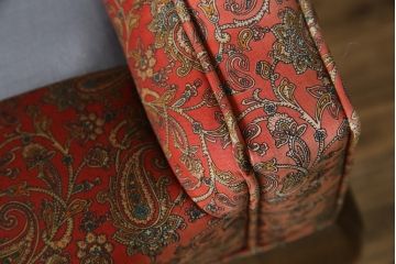 アメリカビンテージ　激レア!!幻の逸品　Ralph Lauren Home(ラルフローレン ホーム)　退色あり　クラシカルな雰囲気漂うウィングバックチェア(ウイングバックチェア、ラウンジチェア、一人掛けチェア、1人掛け、1P、ヴィンテージ)(定価約130万円)(R-081797)