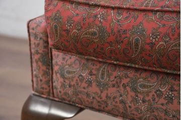 アメリカビンテージ　激レア!!幻の逸品　Ralph Lauren Home(ラルフローレン ホーム)　退色あり　クラシカルな雰囲気漂うウィングバックチェア(ウイングバックチェア、ラウンジチェア、一人掛けチェア、1人掛け、1P、ヴィンテージ)(定価約130万円)(R-081798)