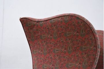 アメリカビンテージ　激レア!!幻の逸品　Ralph Lauren Home(ラルフローレン ホーム)　退色あり　クラシカルな雰囲気漂うウィングバックチェア(ウイングバックチェア、ラウンジチェア、一人掛けチェア、1人掛け、1P、ヴィンテージ)(定価約130万円)(R-081798)