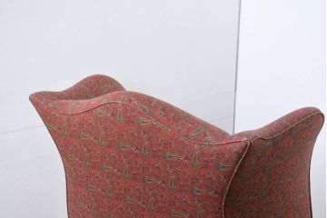 アメリカビンテージ　激レア!!幻の逸品　Ralph Lauren Home(ラルフローレン ホーム)　退色あり　クラシカルな雰囲気漂うウィングバックチェア(ウイングバックチェア、ラウンジチェア、一人掛けチェア、1人掛け、1P、ヴィンテージ)(定価約130万円)(R-081798)