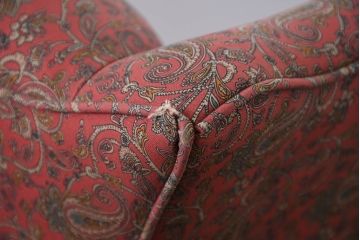 アメリカビンテージ　激レア!!幻の逸品　Ralph Lauren Home(ラルフローレン ホーム)　退色あり　クラシカルな雰囲気漂うウィングバックチェア(ウイングバックチェア、ラウンジチェア、一人掛けチェア、1人掛け、1P、ヴィンテージ)(定価約130万円)(R-081798)