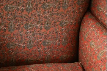 アメリカヴィンテージ　激レア!!幻の逸品　Ralph Lauren Home(ラルフローレン ホーム)　クラシカルな雰囲気漂うウィングバックソファ　定価約130万円　※退色あり　(R-081798)
