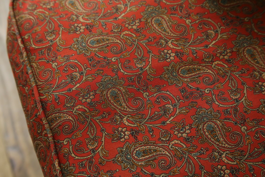 アメリカヴィンテージ　激レア!!幻の逸品　Ralph Lauren Home(ラルフローレン ホーム)　クラシカルな雰囲気漂うウィングバックソファ　定価約130万円　※退色あり　(R-081798)