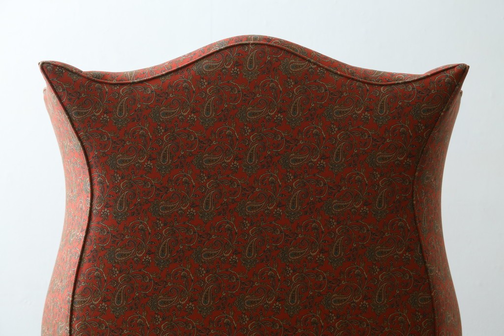 アメリカヴィンテージ　激レア!!幻の逸品　Ralph Lauren Home(ラルフローレン ホーム)　クラシカルな雰囲気漂うウィングバックソファ　定価約130万円　※退色あり　(R-081798)
