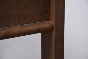 和製ビンテージ　チーク材のシンプルな平机(コンソールテーブル、コンソールデスク、ワークデスク、在宅用、在宅ワーク用、ヴィンテージ)(R-081802)