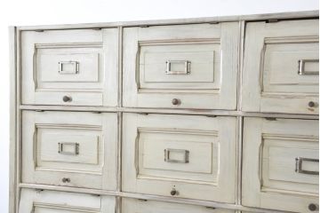 フランスアンティーク　特大!!　希少デザイン　パタパタ扉の大きなペイントキャビネット(収納棚、戸棚、ロッカー、バラ売り可能)(R-081808)