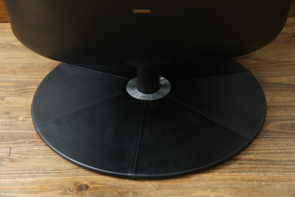 中古　美品　希少モデル!!　maruni(マルニ木工)　本革(レザー)　贅沢なくつろぎのひとときにおすすめのリクライニングパーソナルチェア　定価約18万円　(R-081816)