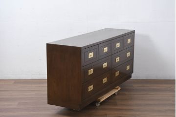 中古　超美品　ほぼ新品　カリモク家具(karimoku)　domani(ドマーニ)　Morganton(モーガントン)　上品な佇まいのドロワーチェスト(サイドチェスト、引き出し、店舗什器)(定価約49万円)(R-081817)