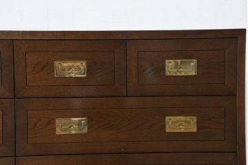 中古　超美品　ほぼ新品　カリモク家具(karimoku)　domani(ドマーニ)　Morganton(モーガントン)　上品な佇まいのドロワーチェスト(サイドチェスト、引き出し、店舗什器)(定価約49万円)(R-081817)