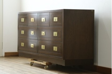 新古　未使用　カリモク家具(karimoku)　domani(ドマーニ)　Morganton(モーガントン)　上品な佇まいのドロワーチェスト　定価約49万円　(R-081817)