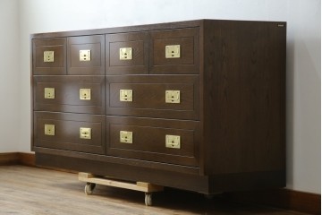 中古　超美品　ほぼ新品　カリモク家具(karimoku)　domani(ドマーニ)　Morganton(モーガントン)　上品な佇まいのドロワーチェスト　定価約49万円　(R-081819)