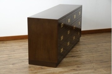 中古　超美品　ほぼ新品　カリモク家具(karimoku)　domani(ドマーニ)　Morganton(モーガントン)　上品な佇まいのドロワーチェスト　定価約49万円相当　(R-081820)